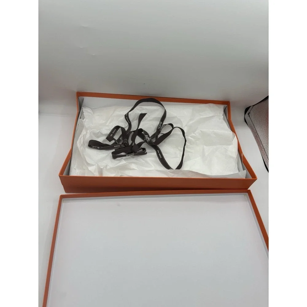 Hermes Authentic‎ Empty Gift box Tissue Ribbon 15